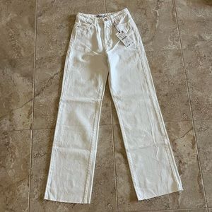 Zara White Straight Leg